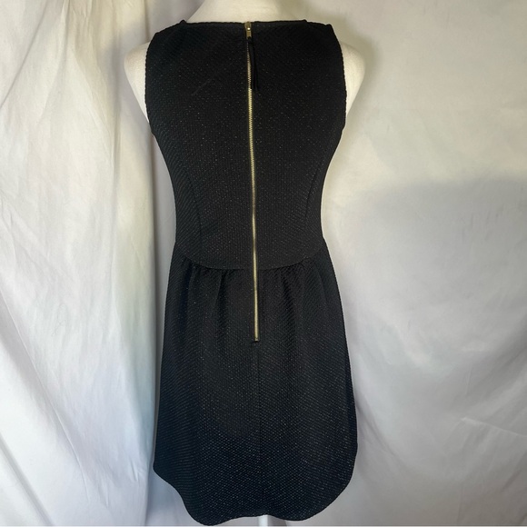 Anthropologie HD in Paris Starry Night Fit & Flare Sleeveless Dress Black/Silver - Picture 7 of 9